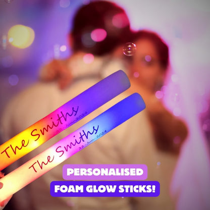 Personalised Wedding Glow Sticks