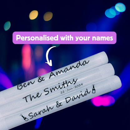 Personalised Wedding Glow Sticks