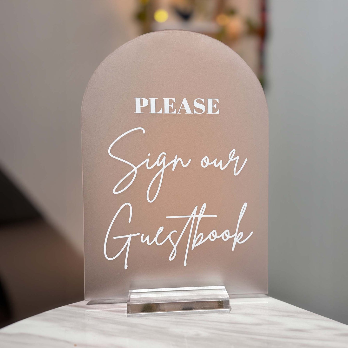 'Please Sign Our Guest Book' sign