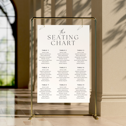 Arch Wedding Seating Chart